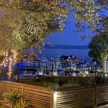 The Bridge Tender - a view of a marina at night - Seafood Near Me - Wilmington, North Carolina The Bridge Tender - a view of a marina at night - Seafood Near Me - Wilmington, North Carolina