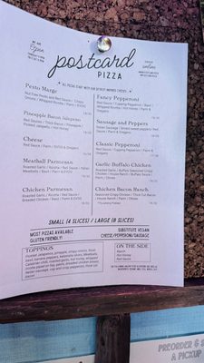 Postcard Pizza by null