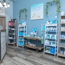 Radiant Renewal Skin Boutique - Extended retail opportunities beautifully displayed