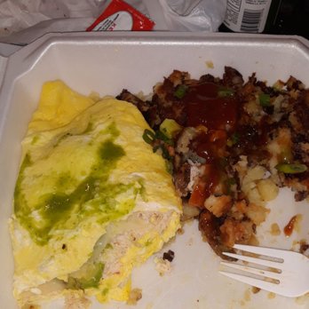 Good Day Cafe - Crab omelet with country potatoes. - Breakfast & Brunch Near Me - Vallejo, California
