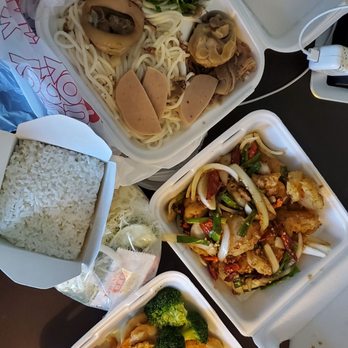 SF Kitchen - Bun bo hue, salt and pepper calamari, and mayo shrimp. - Vietnamese Near Me - Reno, Nevada