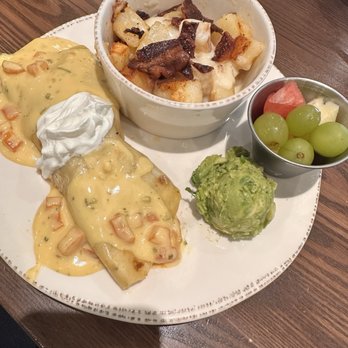 First Watch - Chickichanga with an upgrade on the seasoned potatoes to million dollar potatoes. Superb!!! - Breakfast & Brunch Near Me - Tampa, Florida