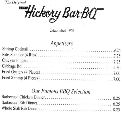 Menu photo 6 Hickory Bar-B Que Dayton, OH