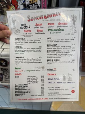 Menu photo 1 Sonoratown Los Angeles, CA Menu photo 1 Sonoratown Los Angeles, CA