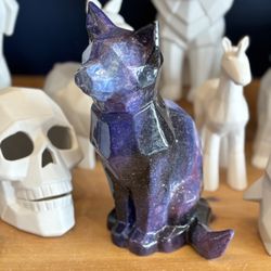 Color Me Mine - Painted faceted cat