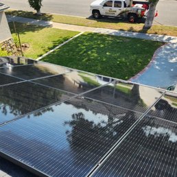 Solar panels all cleaned up.
