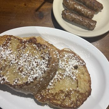Bear Track Inn - French toast and sausage links - Waffles Near Me - Drummond, Michigan Bear Track Inn - French toast and sausage links - Waffles Near Me - Drummond, Michigan
