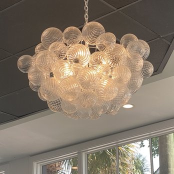 Pink Soda - Bubbly chandelier at Pink Soda - Blow Dry/Out Services Near Me - Charleston, South Carolina Pink Soda - Bubbly chandelier at Pink Soda - Blow Dry/Out Services Near Me - Charleston, South Carolina