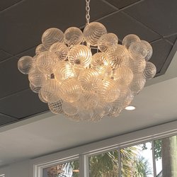 Pink Soda - Bubbly chandelier at Pink Soda