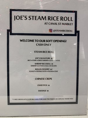 Joe's Steam Rice Roll by null