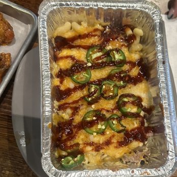 Saucy Brew Works - BBQ Blaze Mac $14 - Brewpubs Near Me - Orange, Ohio