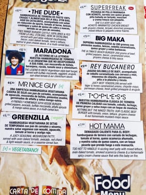 Menu photo 4 Makamaka Barcelona, B Menu photo 4 Makamaka Barcelona, B