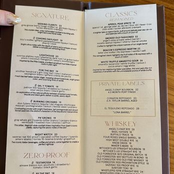 Beacon Tampa Rooftop Lounge - Menu - Cocktail Bars Near Me - Tampa, Florida