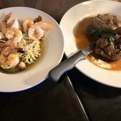 Salvatore Scallopini - Side of Shrimp Scampi and Beef Filet