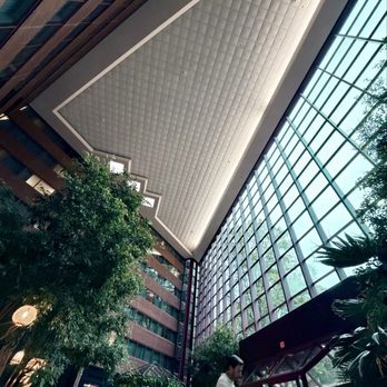 Omni Charlottesville Hotel - Lobby atrium and bar at Omni Charlottesville - Hotels Near Me - Charlottesville, Virginia