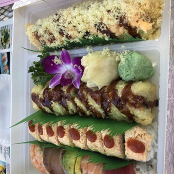 Ohana Sushi - Golden Tiger Roll, Golden California Roll, Rainbow Roll and Jessica Alba Roll - Japanese Near Me - Riverside, California Ohana Sushi - Golden Tiger Roll, Golden California Roll, Rainbow Roll and Jessica Alba Roll - Japanese Near Me - Riverside, California