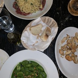 Gnocchi al Pesto Fettuccini Chicken Alfredo Gnocchi al Pesto Fettuccini Chicken Alfredo