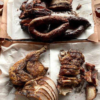 Snow's BBQ - A bigger spread! - Barbeque Near Me - Lexington, Texas