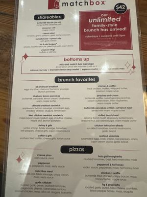 Menu photo 4 matchbox Bethesda, MD Menu photo 4 matchbox Bethesda, MD