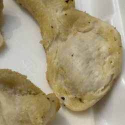 Greenbrier Pizza & Pub - Raw doughy breadstick.