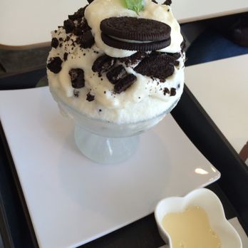 Anko - 10/16/2016: Oreo cream cheese shaved ice. Reminds me of cupcake frosting. - Desserts Near Me - Los Angeles, California Anko - 10/16/2016: Oreo cream cheese shaved ice. Reminds me of cupcake frosting. - Desserts Near Me - Los Angeles, California