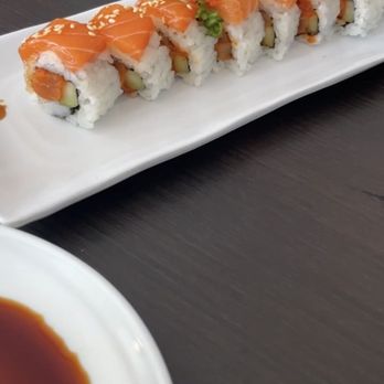 Mirin Kitchen - Salmon roll - Japanese Near Me - Vista, California Mirin Kitchen - Salmon roll - Japanese Near Me - Vista, California