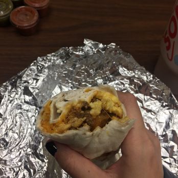 Zippy's Tacos - Chorizo breakfast burrito - Mexican Near Me - Bowie, Texas