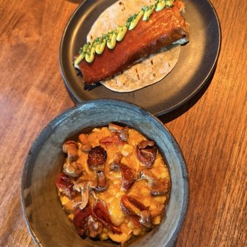 Acamaya - Chochoyotes and shrimp costra. Both delightful. - Mexican Near Me - New Orleans, Louisiana Acamaya - Chochoyotes and shrimp costra. Both delightful. - Mexican Near Me - New Orleans, Louisiana