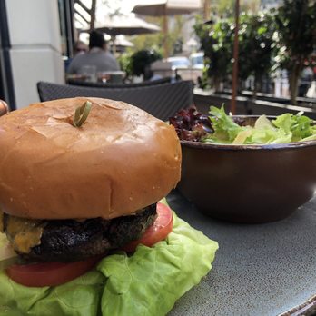Provisional Kitchen - Burger and side salad - the meat was a little over cooked but still good - Breakfast & Brunch Near Me - San Diego, California Provisional Kitchen - Burger and side salad - the meat was a little over cooked but still good - Breakfast & Brunch Near Me - San Diego, California