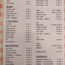 Tasca Do Chico - Menu