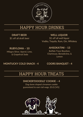 Menu photo 1 Two Lazy Dogs Denver, CO
