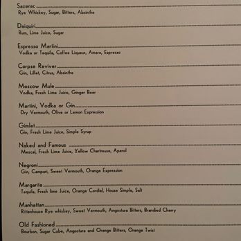 The Little Room - Drink menu - Cocktail Bars Near Me - Los Angeles, California The Little Room - Drink menu - Cocktail Bars Near Me - Los Angeles, California