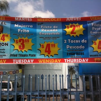 Mariscos Bahia Restaurant - The grilled fish Lunch Special on Monday is only $4.99 - Seafood Near Me - Maywood, California