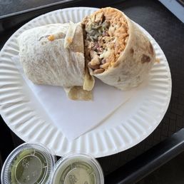 Chicken and veggie burrito Chicken and veggie burrito