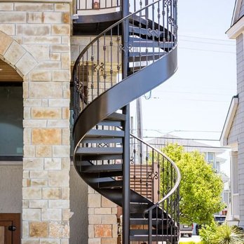 Smiths Welding Solutions - Spiral staircase/fire escape, exceeded my expectations. Precisely how I envisioned, the perfect accent for our upper to lower deck. - Metal Fabricators Near Me - Kansas City, Missouri