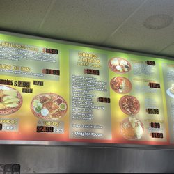 Los Primos - Menu.  November 2023