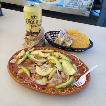 Tacos Y Mariscos Playas De Sinaloa - a plate of food and a drink - Food Trucks Near Me - Bakersfield, California Tacos Y Mariscos Playas De Sinaloa - a plate of food and a drink - Food Trucks Near Me - Bakersfield, California