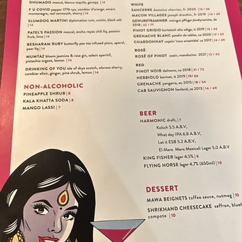 Besharam - Menu - Indian Near Me - San Francisco, California