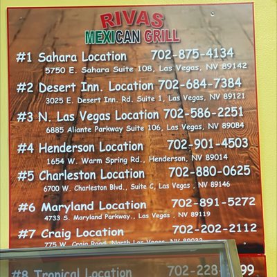 Menu photo 7 Rivas Mexican Grill North Las Vegas, NV Menu photo 7 Rivas Mexican Grill North Las Vegas, NV