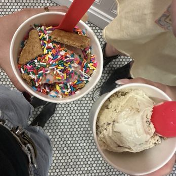 Churn - Strawberry with sprinkles and grahams, Butter pecan scoops ($6 each) - Ice Cream & Frozen Yogurt Near Me - Phoenix, Arizona