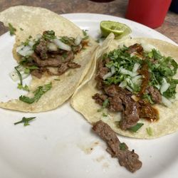 Agave Grill - 2 tasty carne asada tacos!!