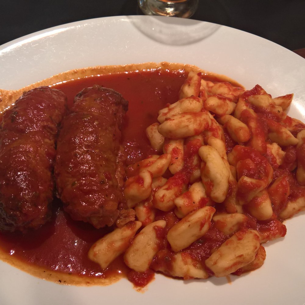 Tutto Bene - Veal Bracciole with house made gnocchi...special of the night - Italian Near Me - Brockton, Massachusetts Tutto Bene - Veal Bracciole with house made gnocchi...special of the night - Italian Near Me - Brockton, Massachusetts