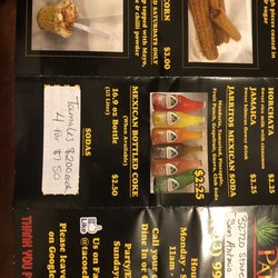 Tacos El Patrón - Menu