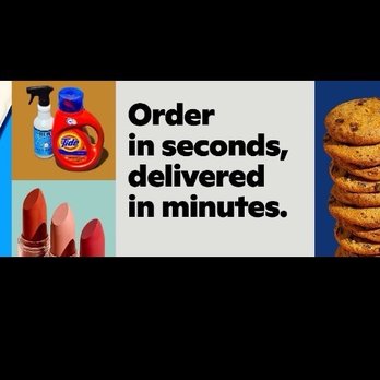 Gopuff - This is what's called false advertising, and setting up expectations for what doesn't occur. Photo behind the CEO's photo on LinkedIn - Food Delivery Services Near Me