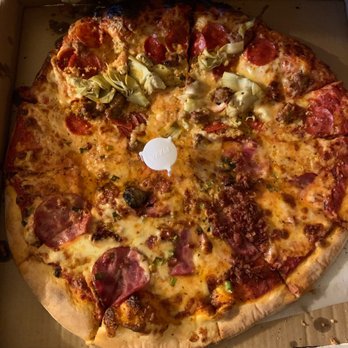 Joey's Original Pizza - Lazy placement of toppings (thanks for placing all the bacon in one spot). Where are my pineapples at? - Pizza Near Me - Santa Rosa, California