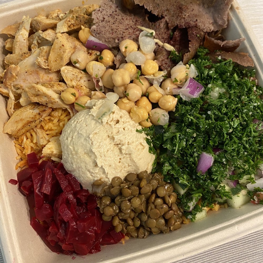 Pasha Express - Two Entree Bowl - Mediterranean Near Me - San Antonio, Texas
