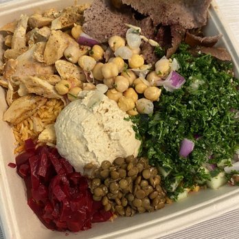 Pasha Express - Two Entree Bowl - Mediterranean Near Me - San Antonio, Texas