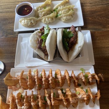 High Side - Pot Stickers Sour Plum Sweet Potato Fries Deep Fried Pork belly - Beer Bar Near Me - Fairfax, Virginia High Side - Pot Stickers Sour Plum Sweet Potato Fries Deep Fried Pork belly - Beer Bar Near Me - Fairfax, Virginia
