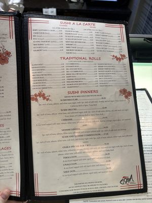 Menu photo 7 Osaka Japanese Restaurant Flowood, MS Menu photo 7 Osaka Japanese Restaurant Flowood, MS