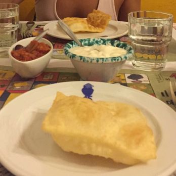 Osteria al 15 - Crescentina with soft cheese spread and tomato/onion paste - Italian Near Me - Bologna, BO